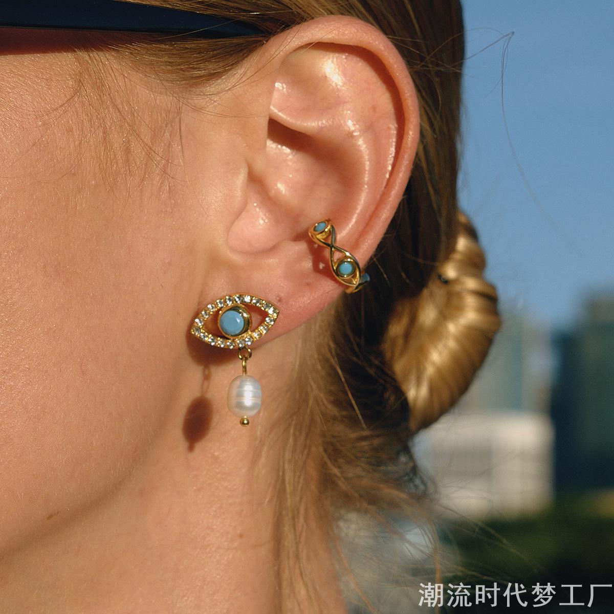 土耳其风恶魔之眼耳钉EvilEye