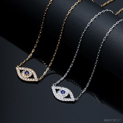 恶魔之眼项链EvilEye毛衣链