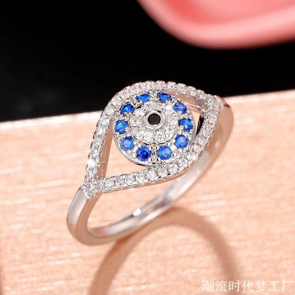 土耳其风格蓝眼睛戒指EvilEye