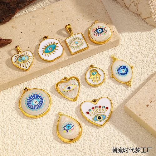 恶魔之眼ins不锈钢吊坠