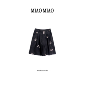 CV1995 桑蚕丝短裤 落蝶 徐淼淼早春国风刺绣龟纹非遗香云纱中式