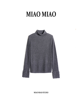 【境禾】徐淼淼冬季190克起康赛妮100%山羊绒坑条羊绒衫NH1756