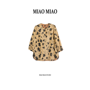 【墨妍】徐淼淼早春名家张林根老师非遗三经绞罗桑蚕丝上衣R1955