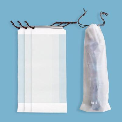 Waterproof Drawstring Bag for Umbrella Storage, Semi-Transpa