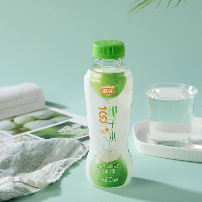 椰谷100%椰子水358ml*12瓶纯椰汁健康无添加0脂肪0胆固醇孕妇果汁