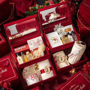 伴手礼女伴娘结婚高级感化妆镜送闺蜜小众实用姐妹团高档手提礼盒