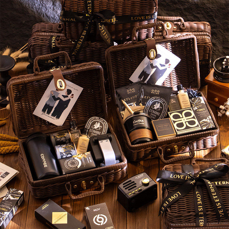 伴郎伴手礼男士结婚高档实用婚礼新郎回礼公司商务高级感藤编礼盒,节庆用品/礼品,创意礼盒/礼品套组,淘宝优惠券,粉丝福利购,淘宝优惠卷