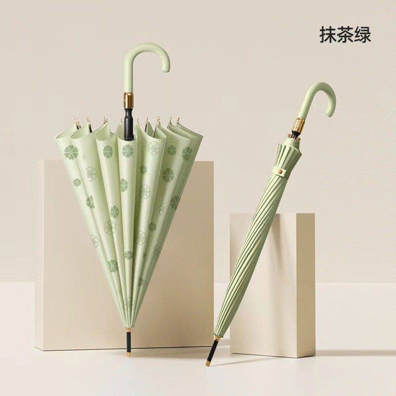 【遇水开花】晴雨伞16骨长柄直杆大号抗风高颜值ins学生伞长柄伞