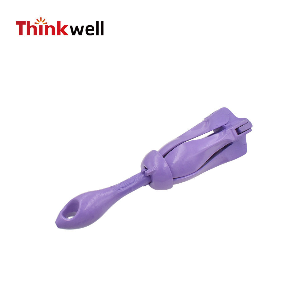 船用橡皮艇工厂直供皮艇海锚便携式固定折叠锚紫色多规格锚链伞锚