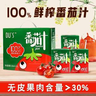 杜氏番茄汁100%NFC纯蕃茄汁鲜榨果蔬汁无添加饮料200ml盒装果汁