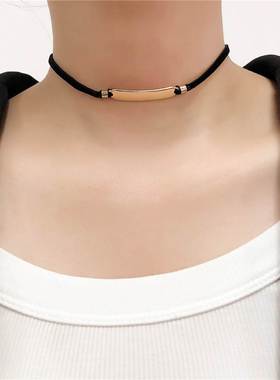 Collar female personality choker necklace black velvet rope