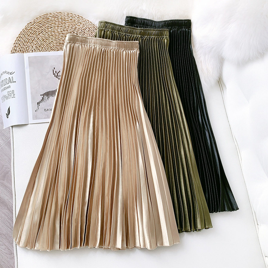 womenclothes跨境高腰缎