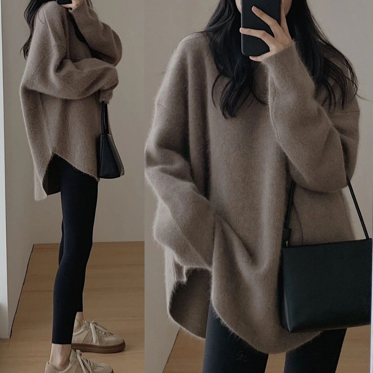 womenclothes圆领毛衣女