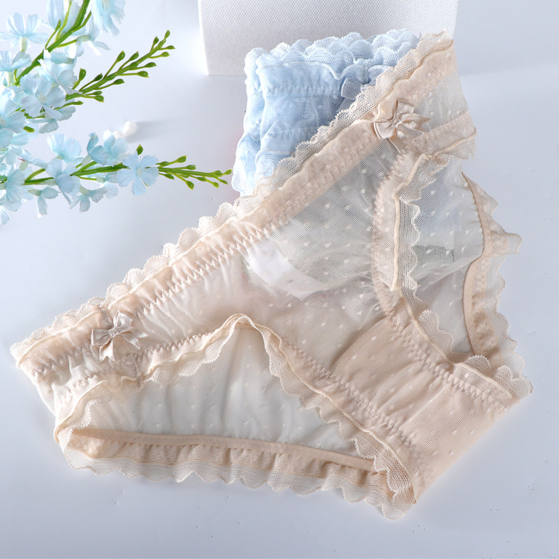 2026新款蕾丝花边内裤女士薄款性感纯欲网纱透气舒适低腰三角裤,女士内衣/男士内衣/家居服,女三角裤,淘宝优惠券,粉丝福利购,淘宝优惠卷