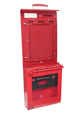 洛科工业安全文件管理站小型容量LK51手提式钢板红色储放箱子通用