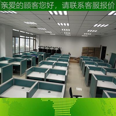 拉萨电升降屏风桌合木肥带隔板电脑桌乌鲁齐简多约人as卡座屏动风