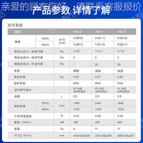 RI系列越飞真空泵供应 双V级真空VR481泵I系列真空泵 量大从优