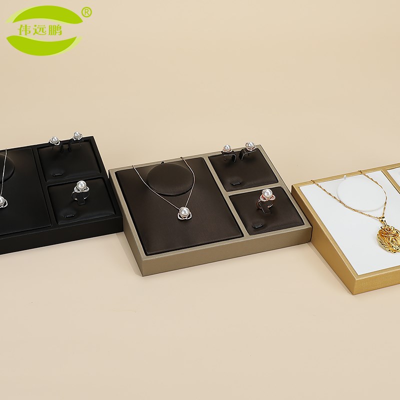 珠宝展示道c具三件套耳钉戒指项链展示架玉器彩宝银饰陈列架展示