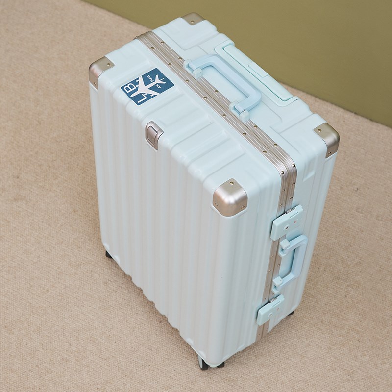 新品行李箱e男生24寸静音万向轮铝框拉杆箱女小型20耐用高颜值旅
