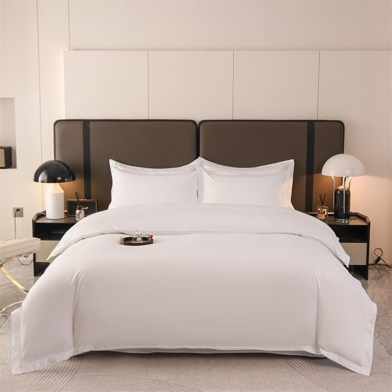 酒店宾馆纯白色四件套民宿被套被子床单布草罩专U用床上用品耐洗,床上用品,酒店床品套件,淘宝优惠券,粉丝福利购,淘宝优惠卷