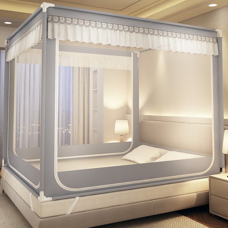 2024新款高级蒙古包免安装蚊帐家用卧室防N止掉床儿童防摔婴儿围,床上用品,蚊帐,淘宝优惠券,粉丝福利购,淘宝优惠卷