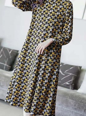 做衣服裁剪图Q305连衣裙温柔系穿搭法式裙女2021年秋冬季裙子纸样