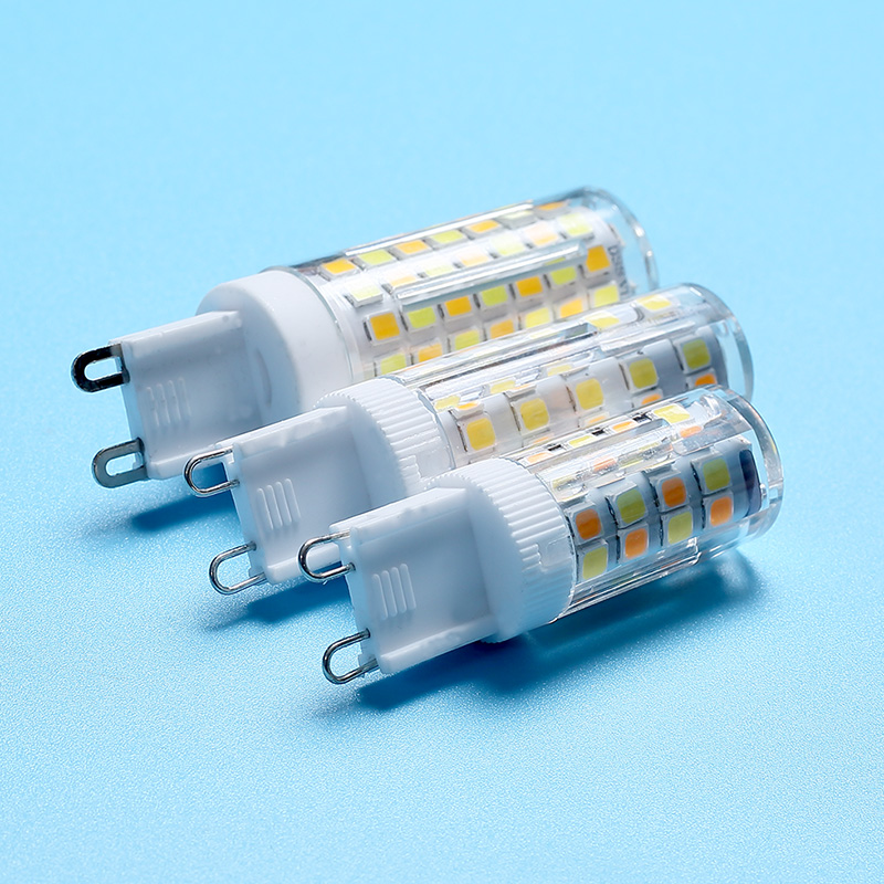 led灯珠超亮h插脚g9光源灯泡强光高亮家用插泡220v三色变光节能灯