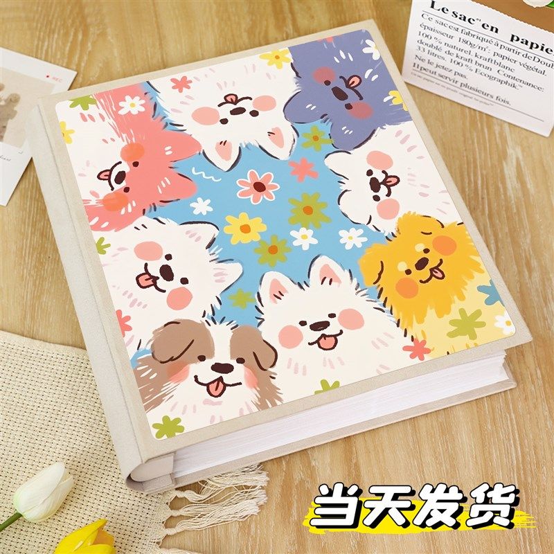 6寸宝宝儿童成长相册本纪念册家庭大容量5寸7六照片插页收纳影集