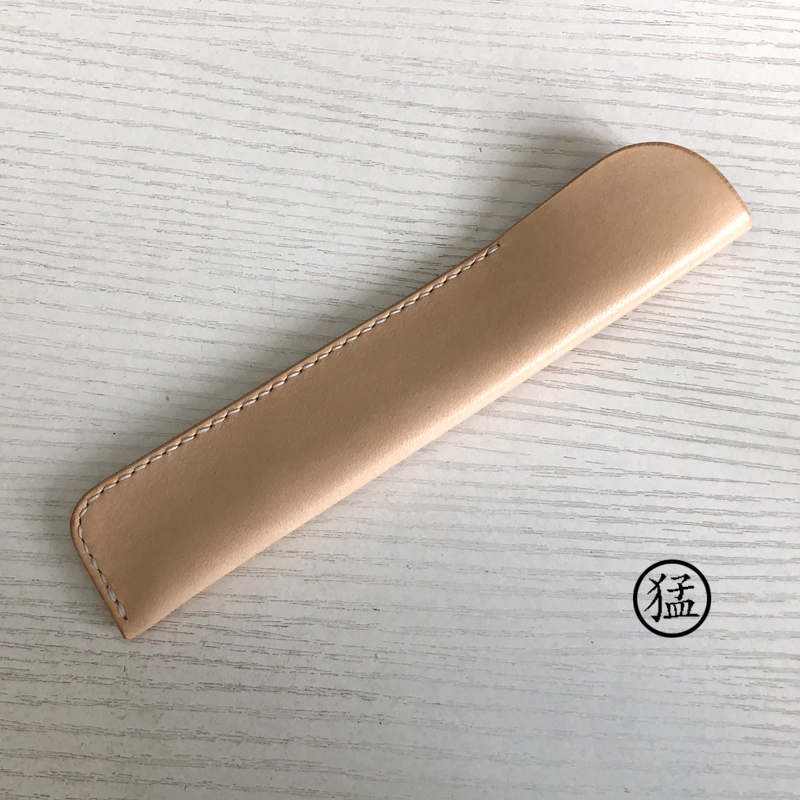 猛手造手工牛皮植鞣革笔袋单支装真皮钢笔套简约笔插收纳袋保护套