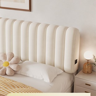 。一米八床头靠背一n米五的床头软包单独奶油风榻榻米万能定制加