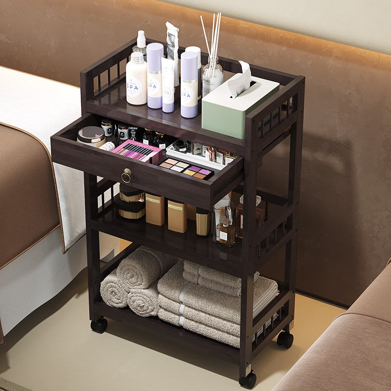 美容院专用小推车理发店移动手推置物架高级仪器美甲店手推工具车