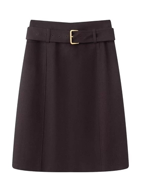 ariosee艾诺丝槿官方旗舰店2026春款时尚高腰A字半身裙女W121208