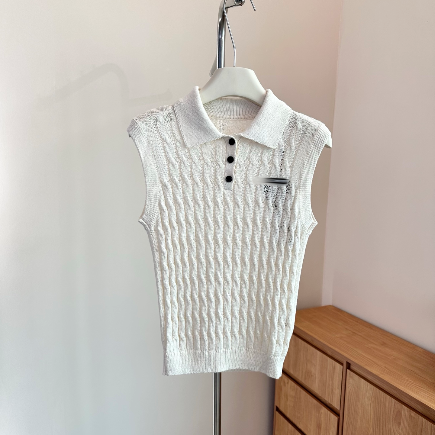 ariosee艾诺丝槿官方旗舰店2026夏款麻花针织衫马甲背心BR802139