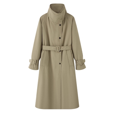 立领收腰风衣外套羽绒服