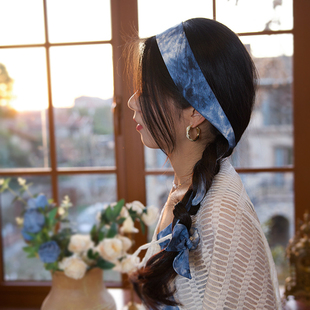 小众高级感绑发女蝴蝶结度假风发饰丝带箍头饰 加长编发带合集