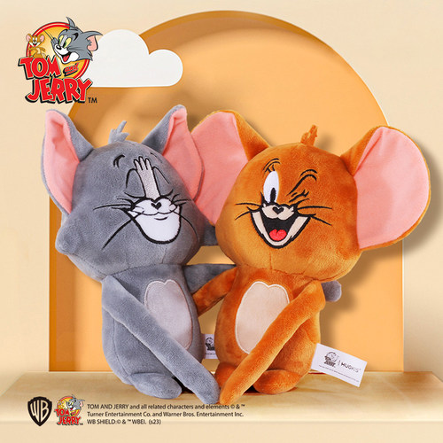 猫和老鼠华纳正版周边Tom Jerry毛绒拽拽玩偶可爱公仔包包挂件