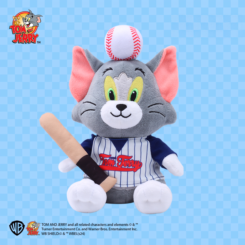 猫和老鼠正版周边Tom and Jerry毛绒公仔摆件运动系列装饰玩偶