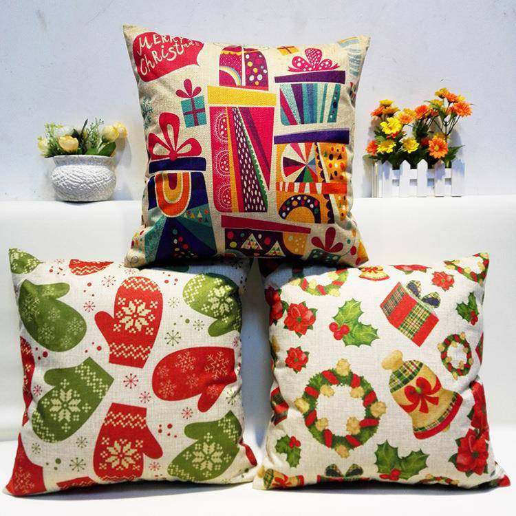 爆款直销新款爆款汽车沙发靠垫方形圣诞抱枕来图定不含芯座椅亚麻,居家布艺,抱枕被,淘宝优惠券,粉丝福利购,淘宝优惠卷