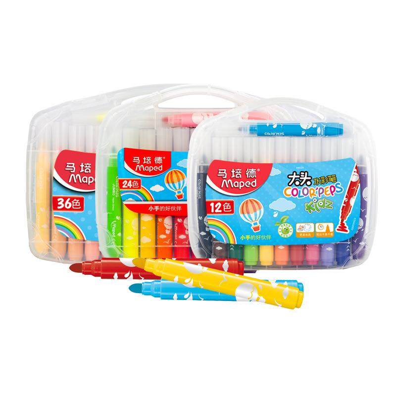 爆款法国Maped大头水彩笔儿童可水洗24/6色粗头涂鸦绘画彩色笔,玩具/童车/益智/积木/模型,画笔/画刷,淘宝优惠券,粉丝福利购,淘宝优惠卷