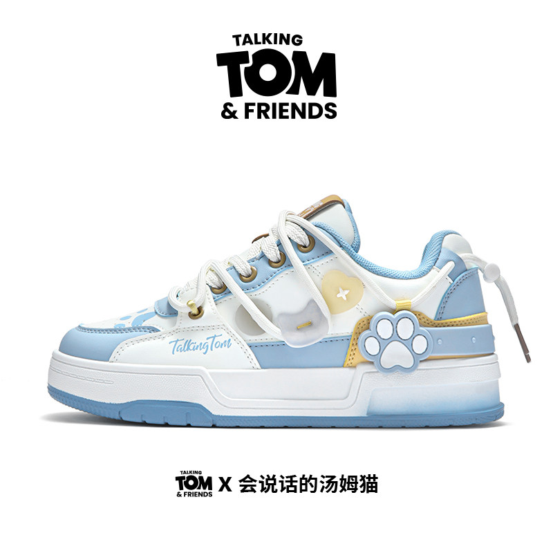 会说话的汤姆猫鞋子男北卡蓝板鞋情侣2026春夏时尚休闲运动面包鞋