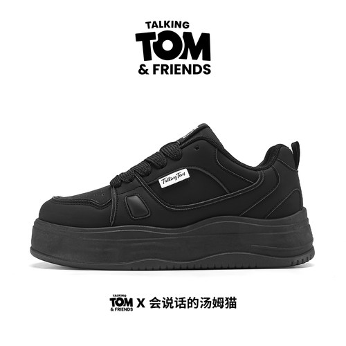 汤姆猫厚底增高板鞋情侣运动鞋