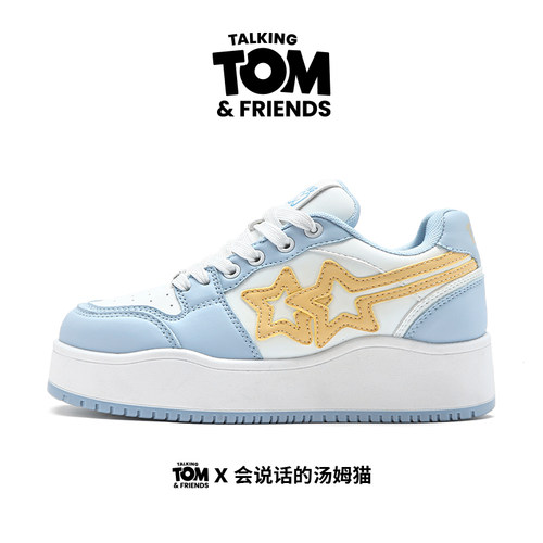 汤姆猫多巴胺厚底增高板鞋星星鞋