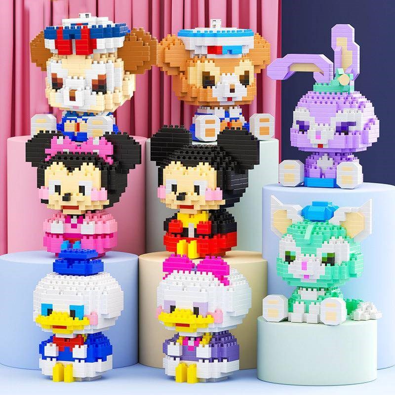 微小颗粒积木拼l装玩具成人潮玩解压拼图立体礼物摆件