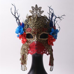 蒙面唱将面具夸张舞台蒙面歌王假面酒吧J蒙面歌手演唱演出男女面