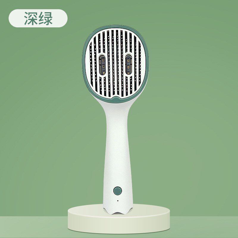 宠物用品新款宠物杀菌梳子电动梳一键自洁梳猫咪狗狗去浮毛神器