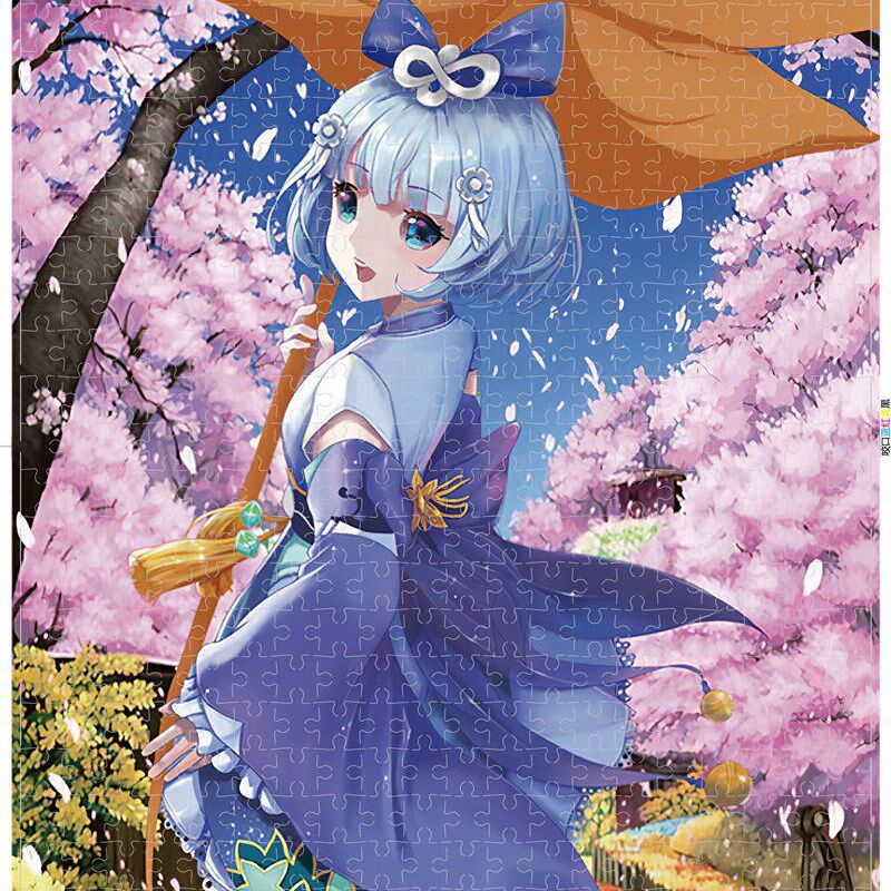 木质拼图500片300块卡通动漫风景插画儿童益智平图玩具6岁以上8岁