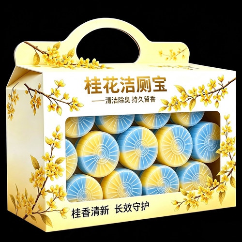 桂花蓝泡泡洁厕宝强力除垢除臭剂