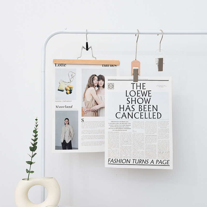 ins卡片拍照道具金属夹子服装店装饰摄影背景摆拍亚克力衣架挂钩