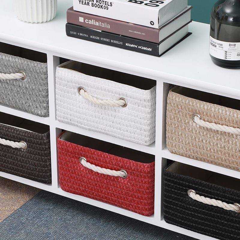 客厅卧室复古斗柜装饰柜储物柜阳台实木整装藤编收纳柜多功能斗柜