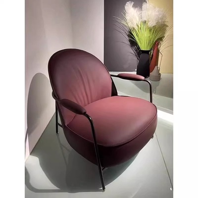 沙发椅休闲椅单人椅阳台椅西皮布艺咖啡馆椅子售楼部接待室民宿